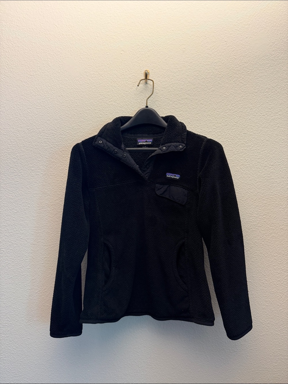 Patagonia Black Pullover Fleece Jacket